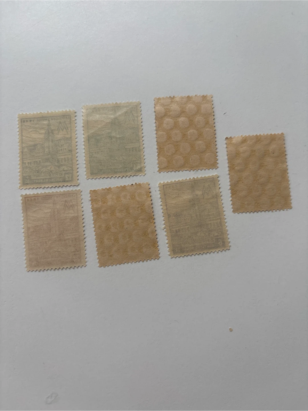 Set of 7 Vintage 1946 Leipziger Messe Stamps - photo 2