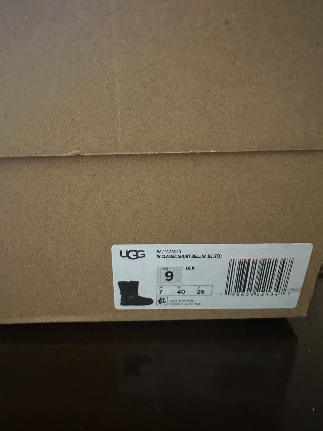 UGG W Classic Short Bellina Belted Boots Black