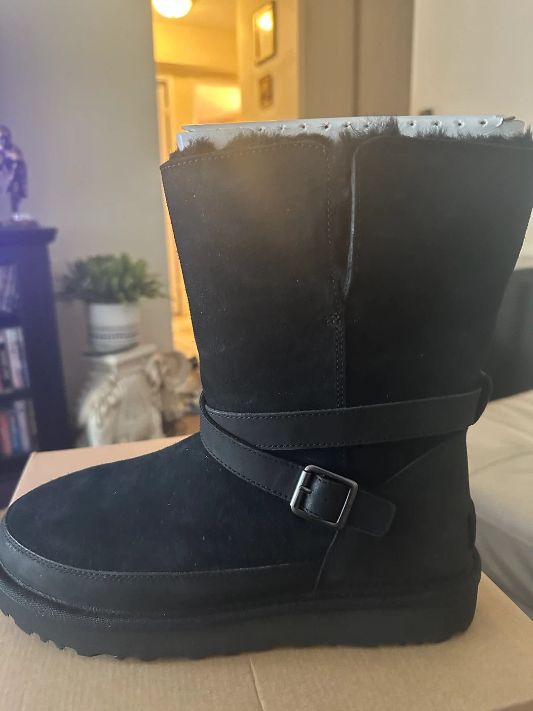 UGG W Classic Short Bellina Belted Boots Black - photo 2