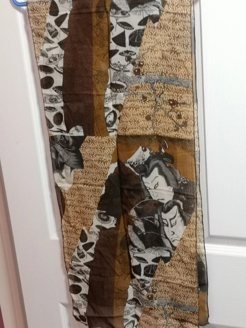 Traditional Japanese Print Scarf