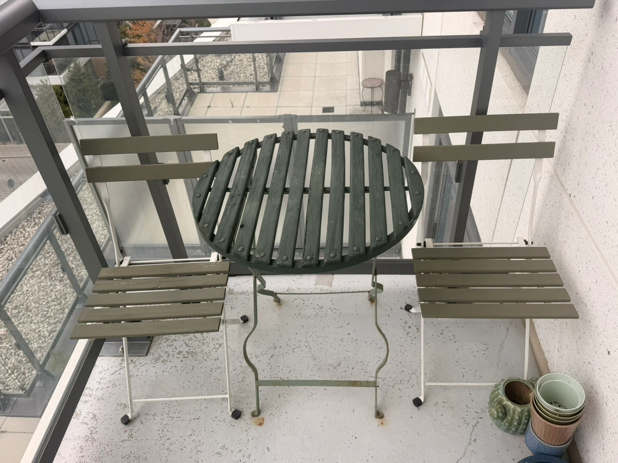 Bistro Table and Two Chairs Set for Patio