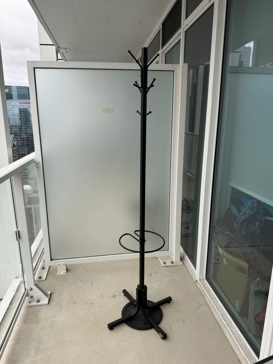 Black Metal Coat Rack