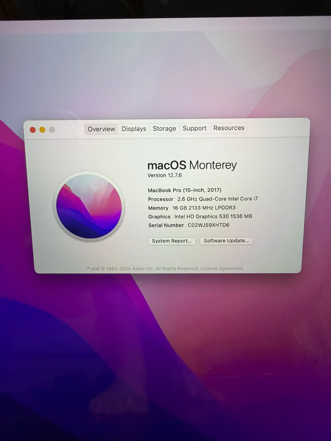 Apple MacBook Pro 2017 15 inch 16GB RAM good Battery - photo 2