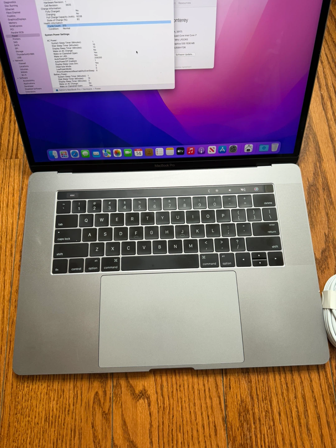 Apple MacBook Pro 2017 15 inch 16GB RAM good Battery - photo 4