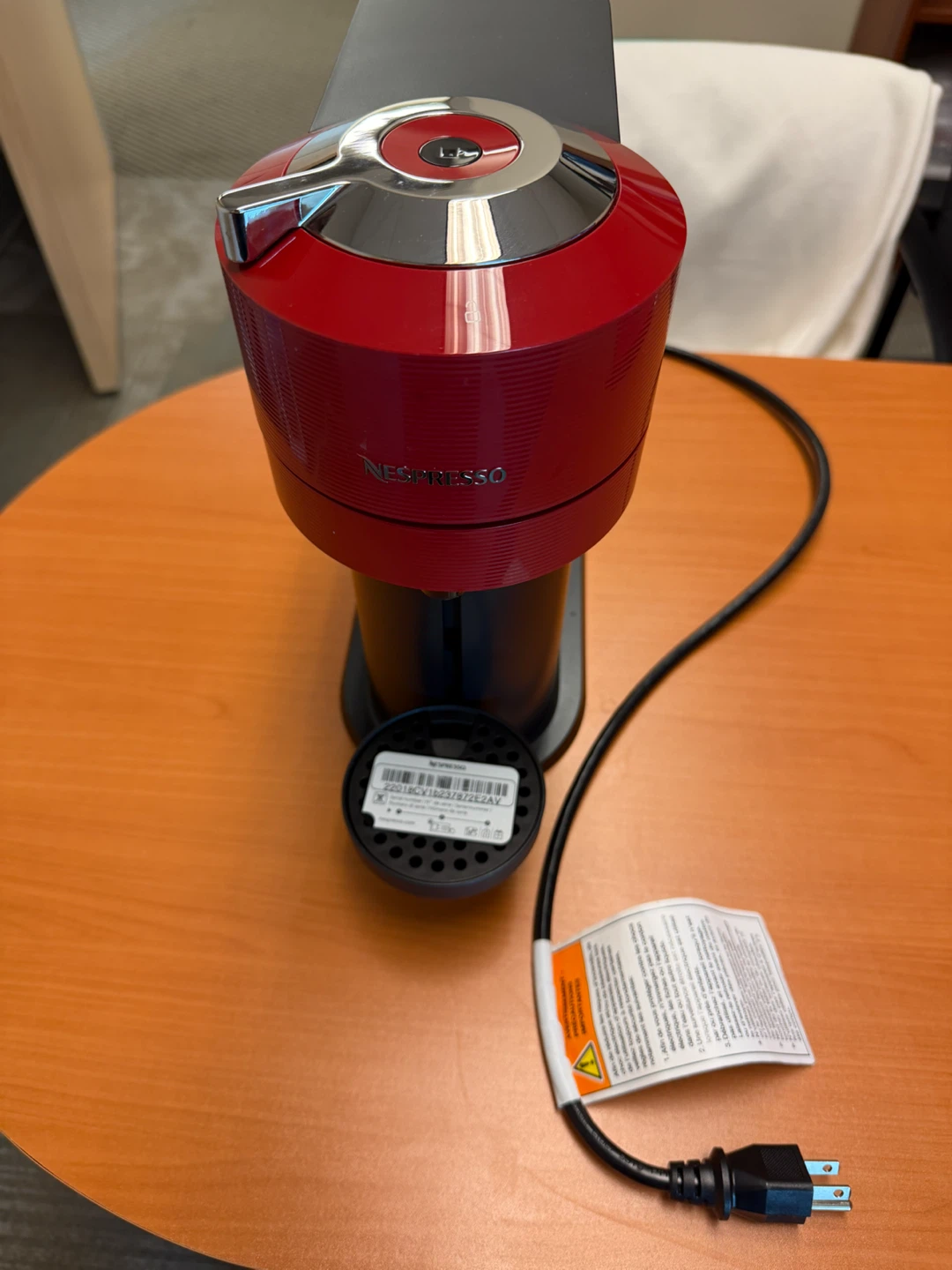 Nespresso Vertuo Next Coffee Machine - Black and Red