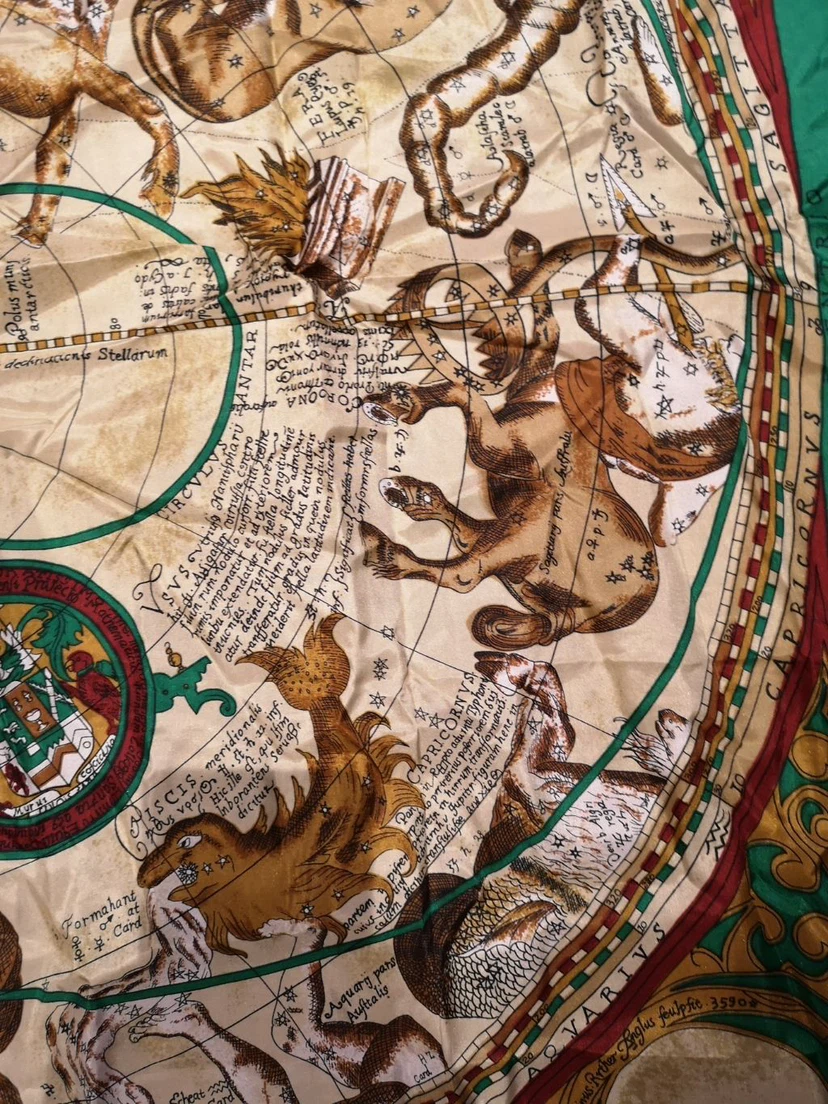 Basile Silk Scarf Celestial Map Print - photo 4