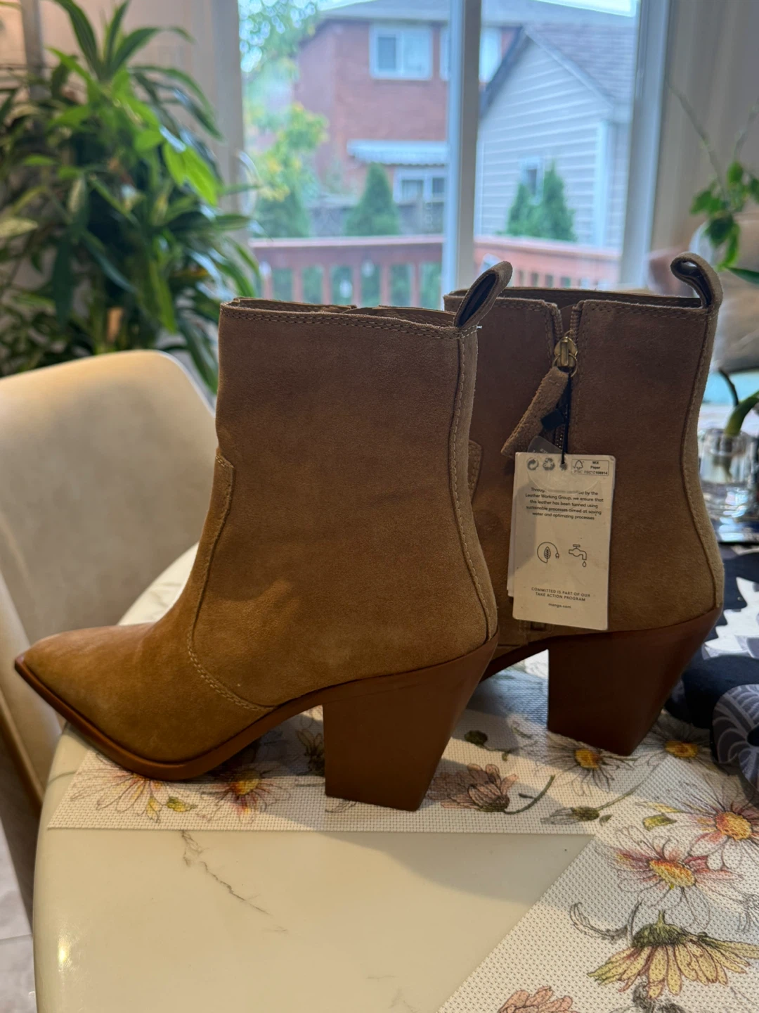 New Mango Suede Rodeo Boots Brown Size 40 - photo 3
