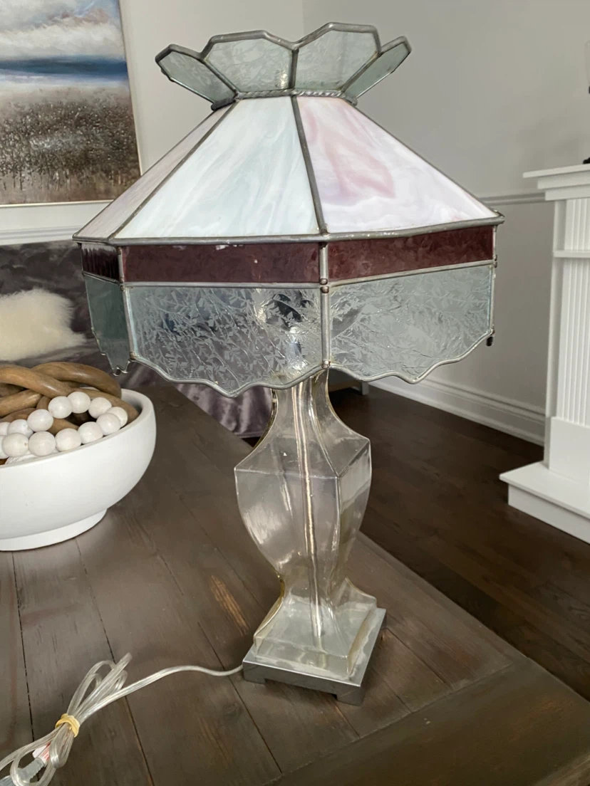 Stained Glass Accent Table Lamp - photo 2