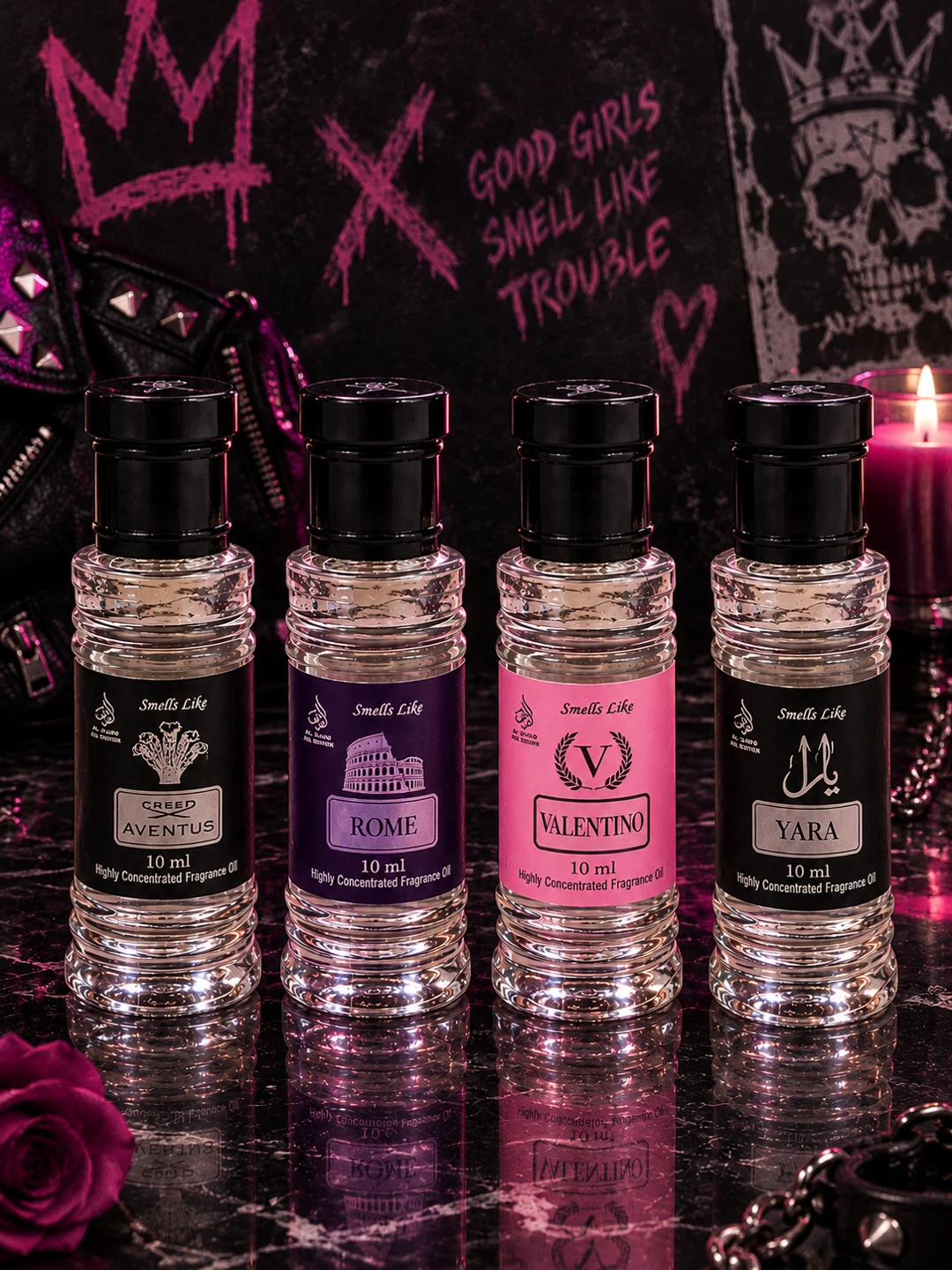 4 different Smells Fragrance Oils