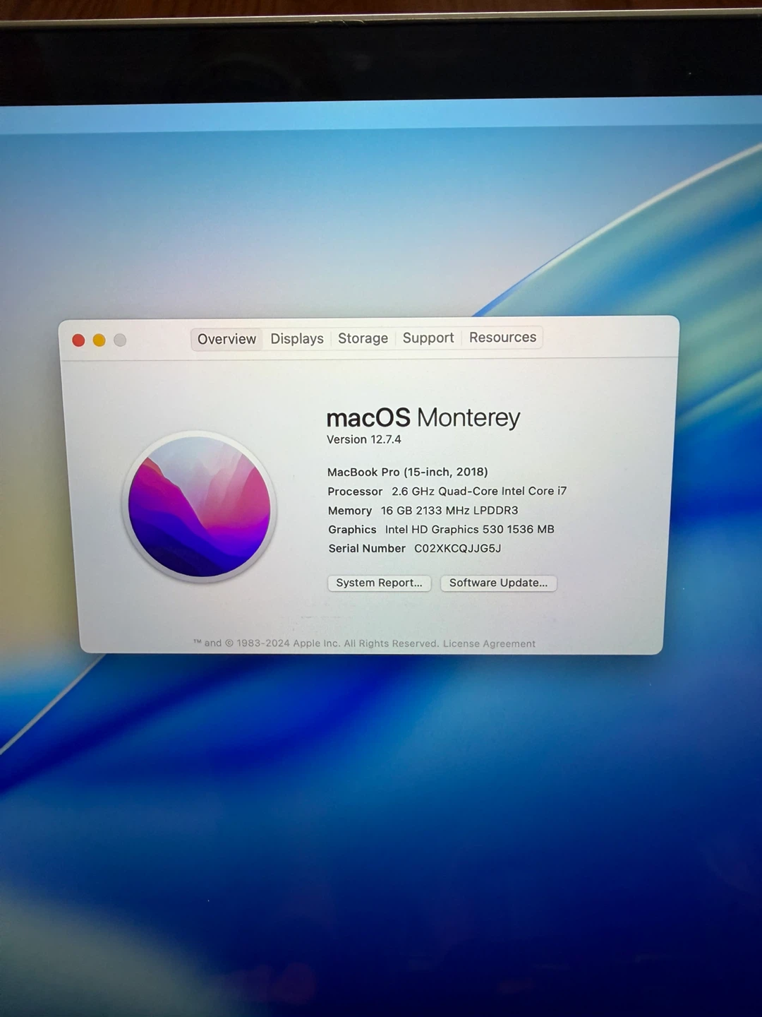 Apple MacBook Pro 2018 15 inch 16GB RAM 256GB SSD Good Battery - photo 3