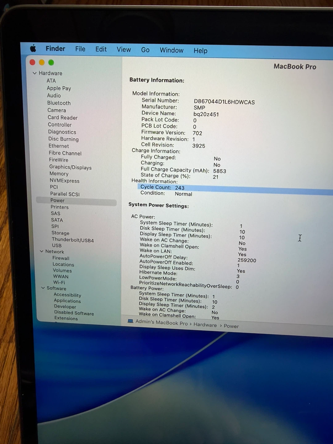 Apple MacBook Pro 2018 15 inch 16GB RAM 256GB SSD Good Battery - photo 5