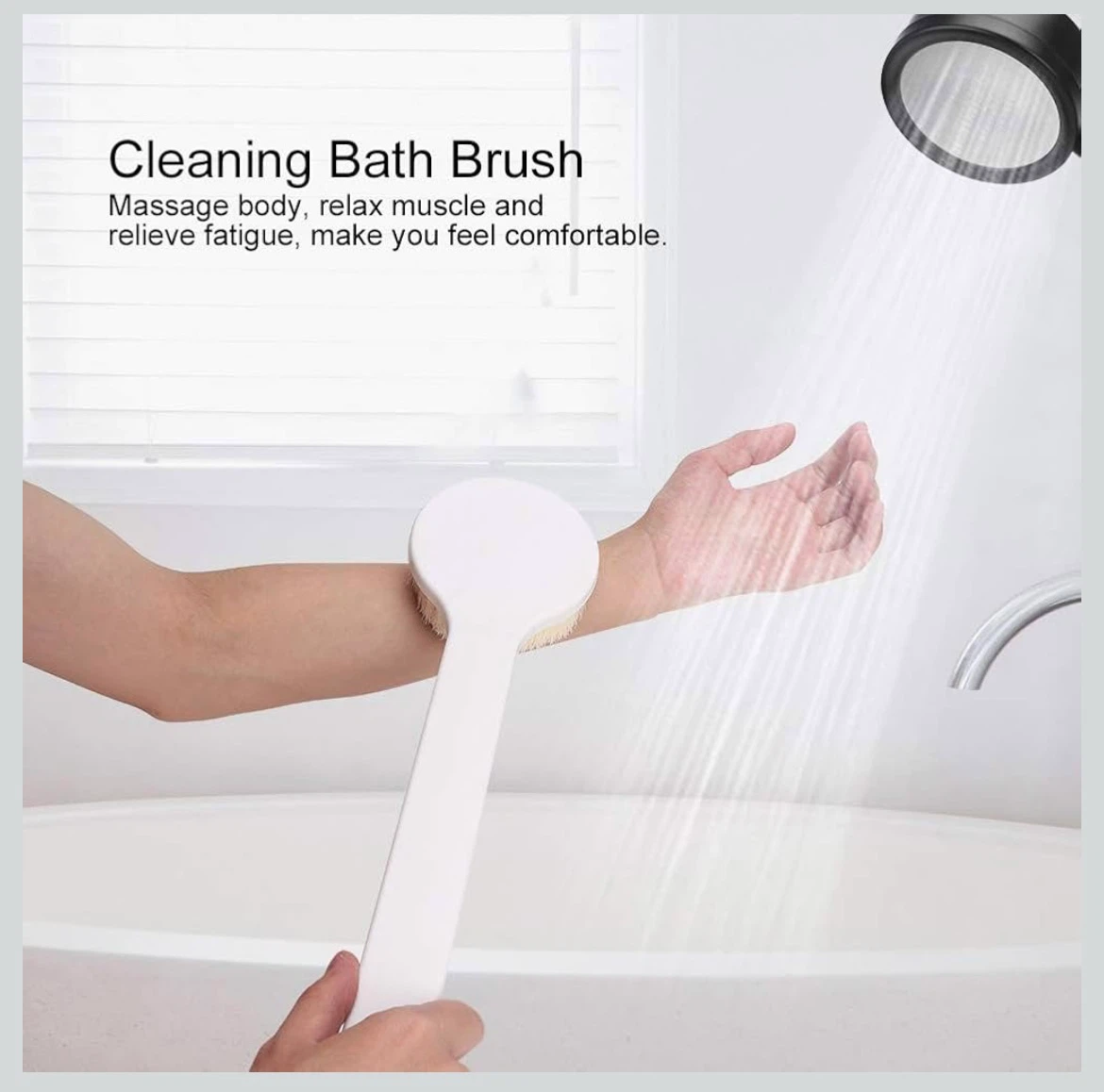 Long Handled Bath Brush - photo 4
