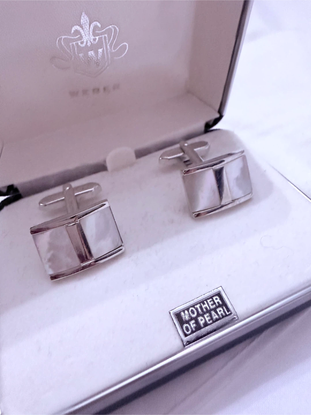 Weber Mother of Pearl Cufflinks - photo 3
