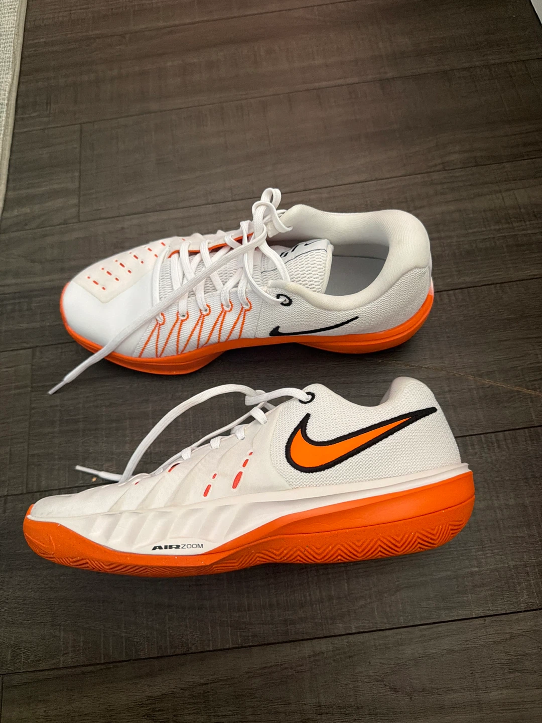 GT CUT Court Shoes White and Orange