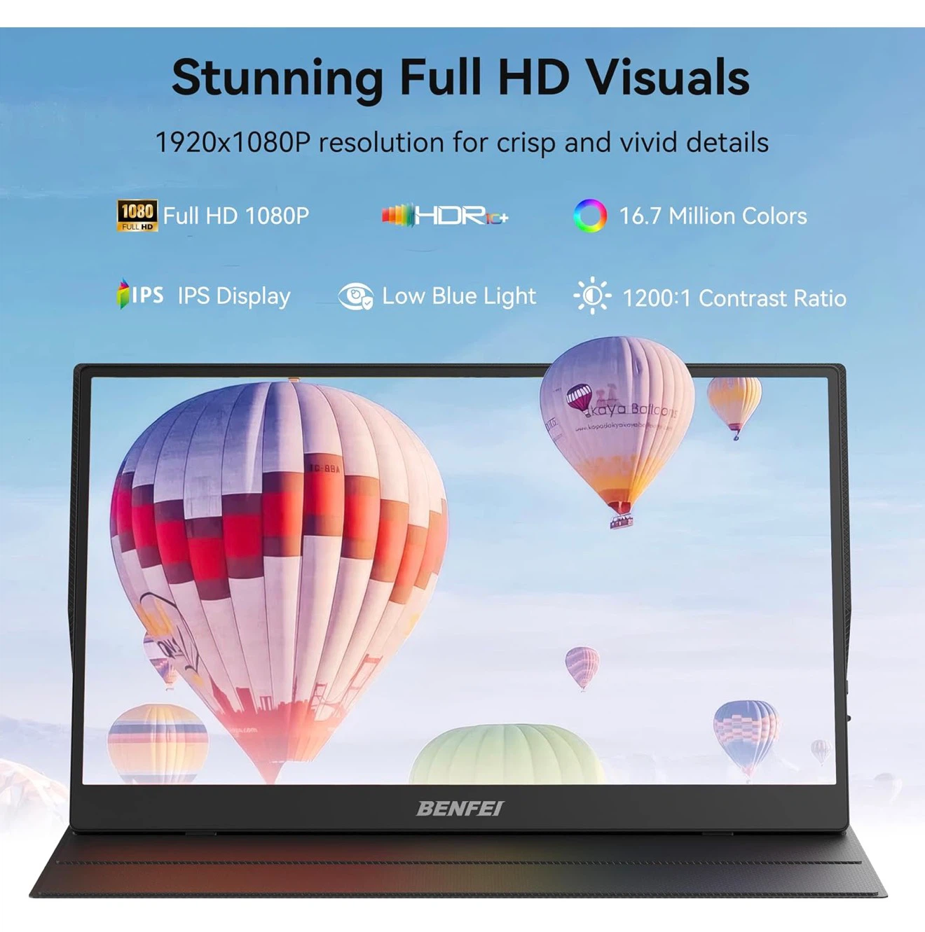 BENFEI Portable Monitor 15.6'', FHD 1080P - photo 3
