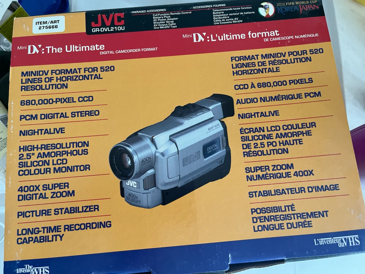 JVC GR-DVL210U MiniDV Digital Camcorder