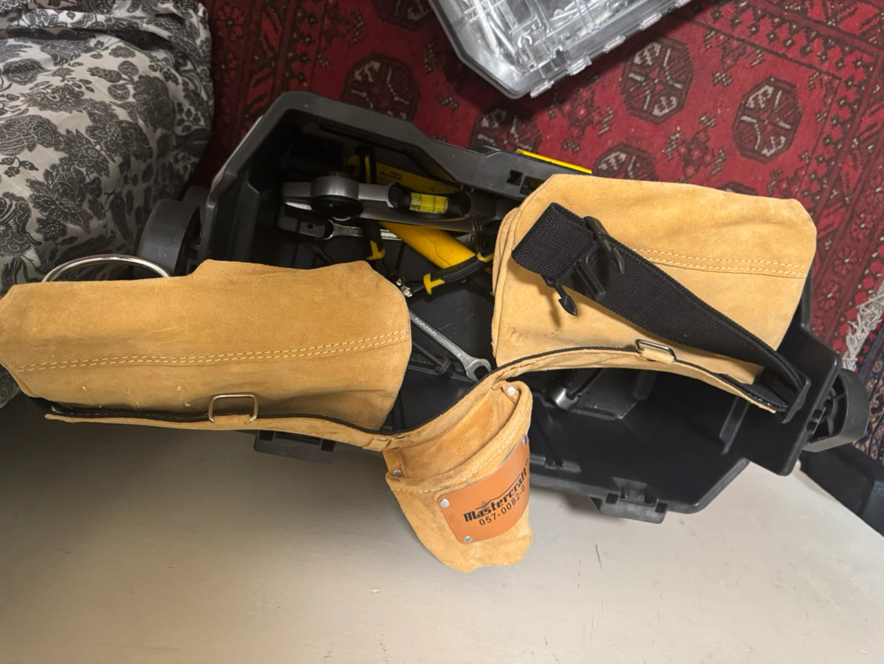 Stanley Rolling Tool Box with Mastercraft Tool Belt - photo 3