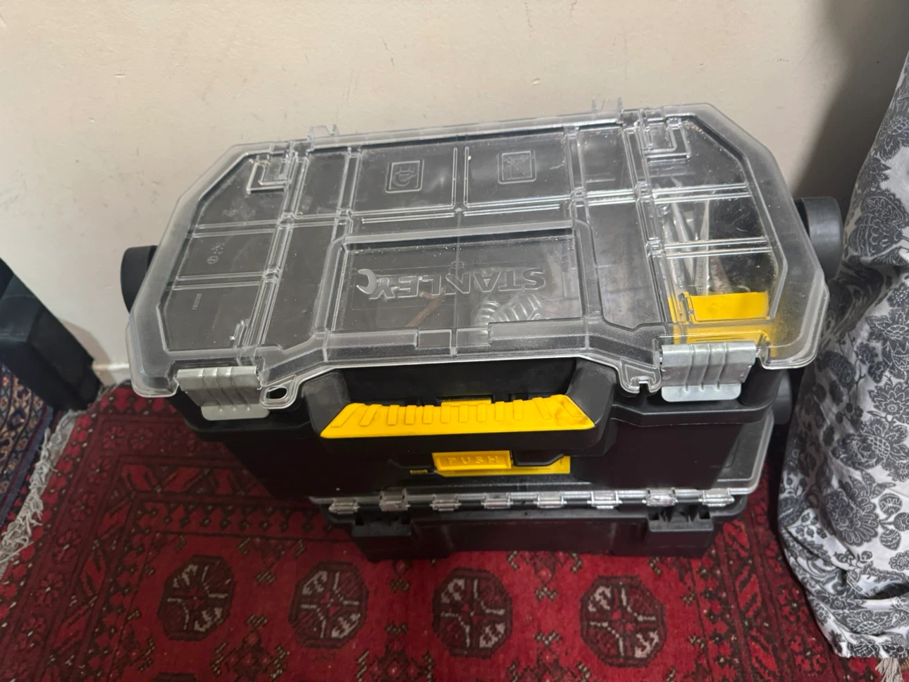 Stanley Rolling Tool Box with Mastercraft Tool Belt - photo 4