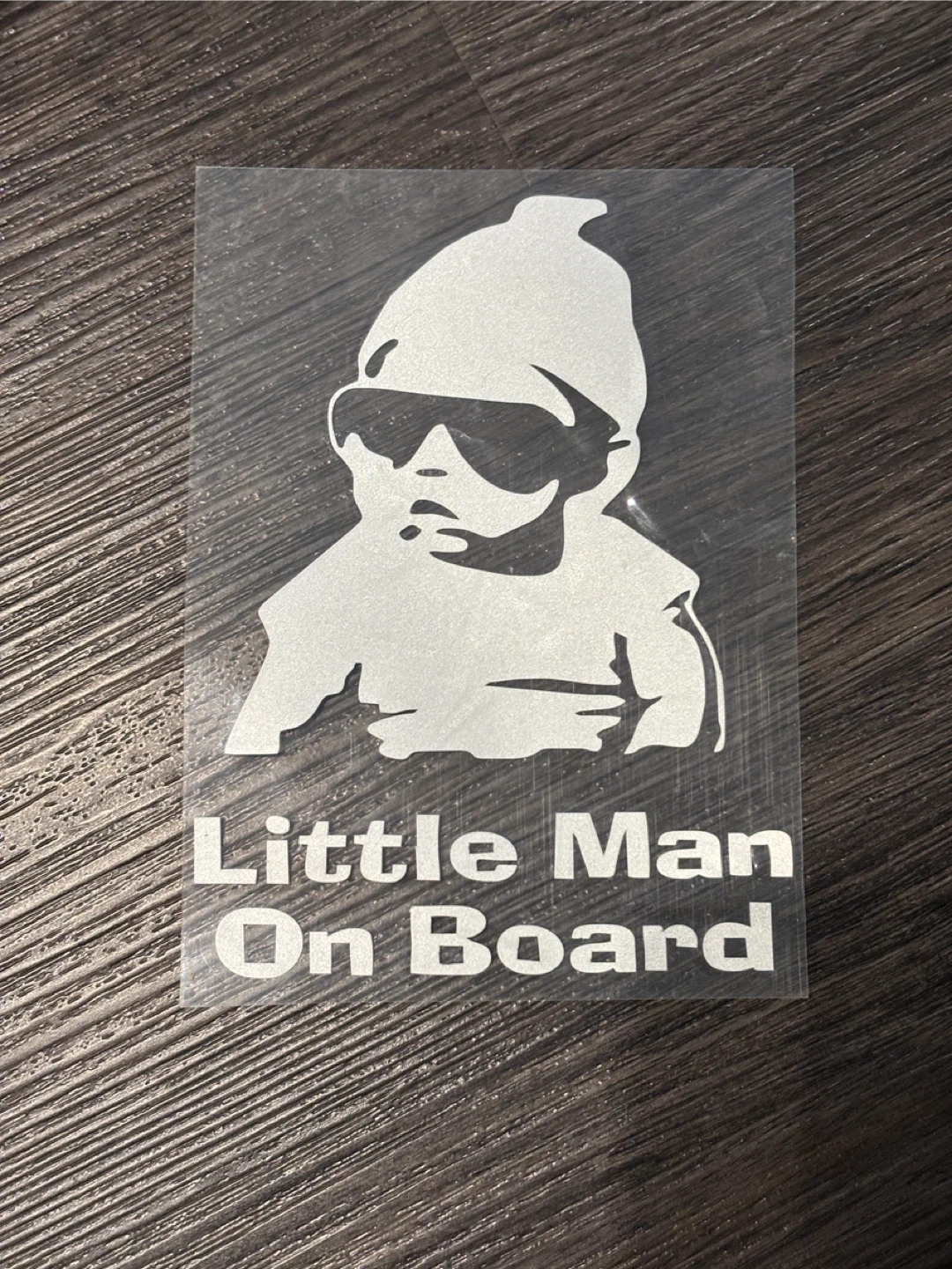 Little Man On Board Vinyl Decal Car Sticker