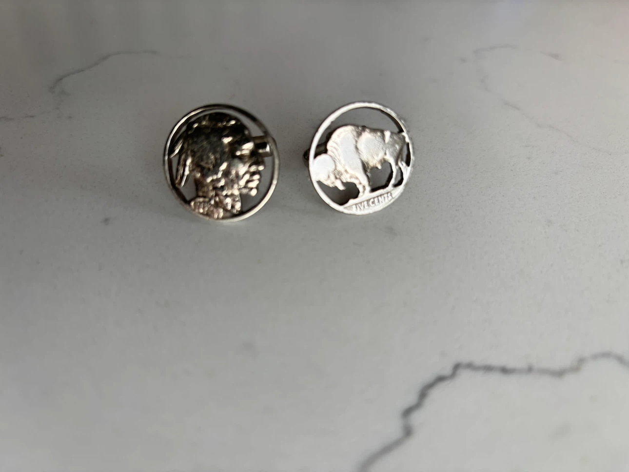 Vintage Buffalo Nickel Cufflinks