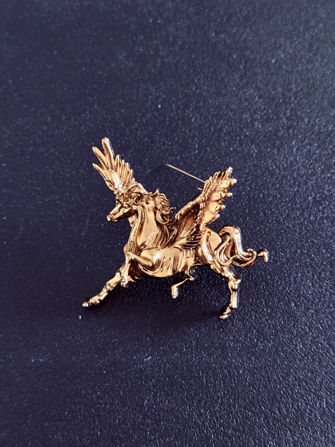 Royal Pegasus Horse Brooch – Antique Gold | Diwali Special - photo 3