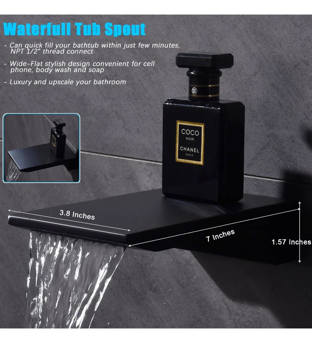 Shower System with Tub Spout 10 Inch - photo 4
