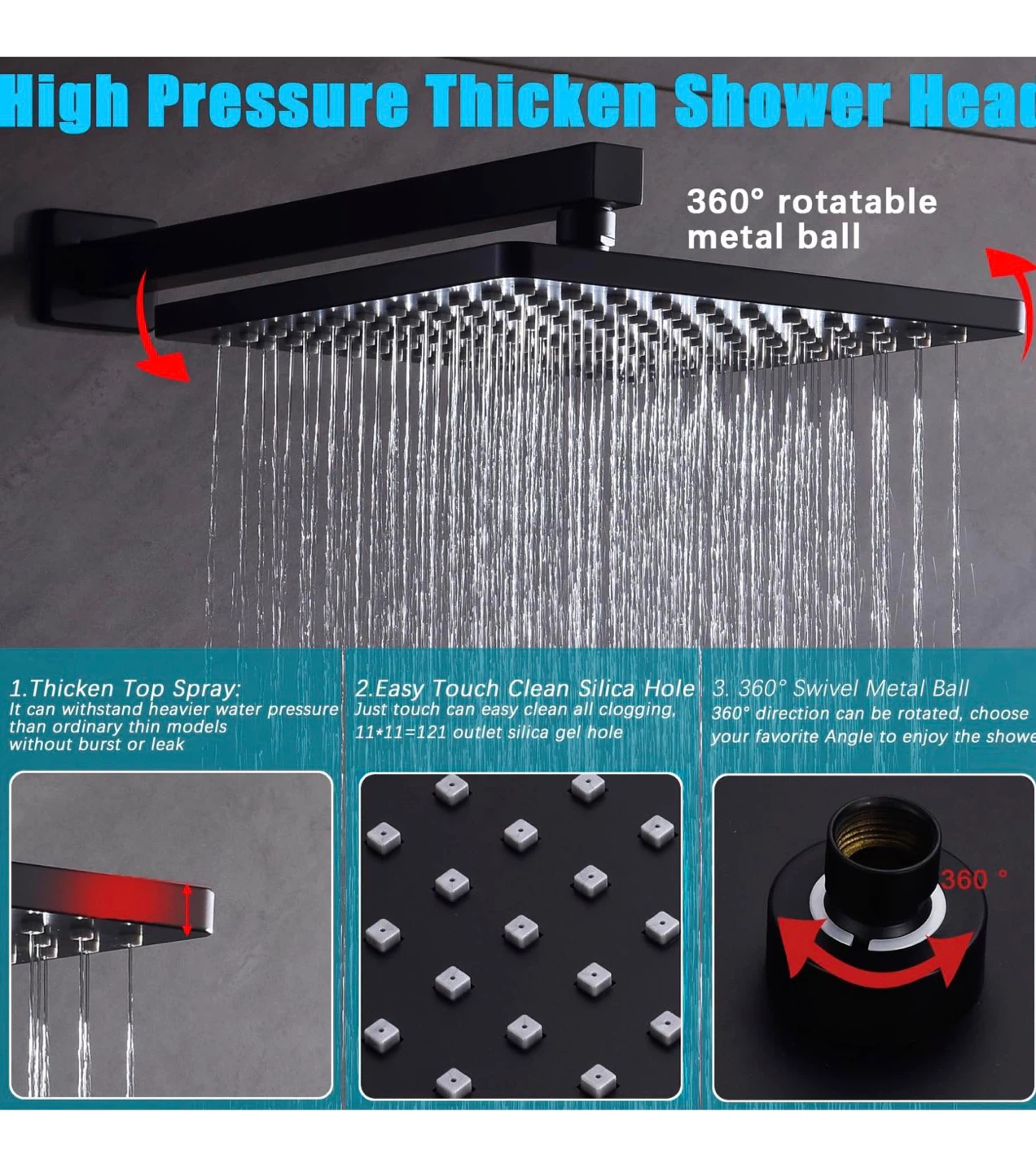 Shower System with Tub Spout 10 Inch - photo 5