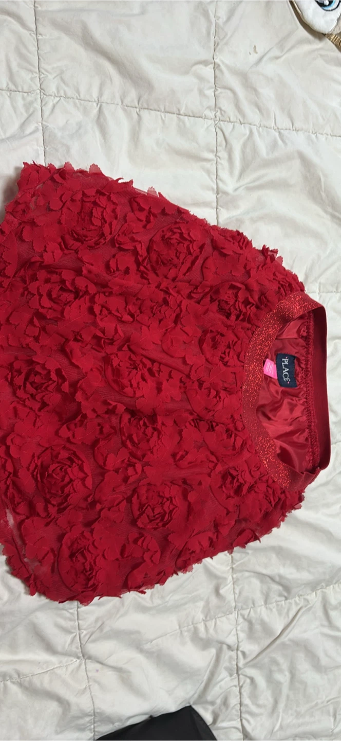 The Children's Place Red Rose Skirt
