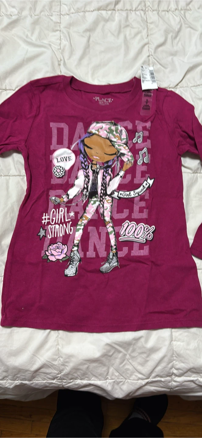 The Children's Place Girls Long Sleeve Graphic Tee