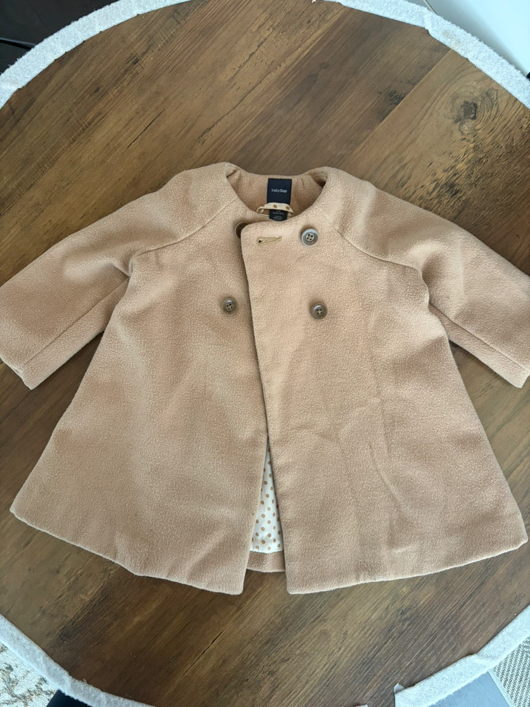 Baby Gap Tan Wool-Blend Coat
