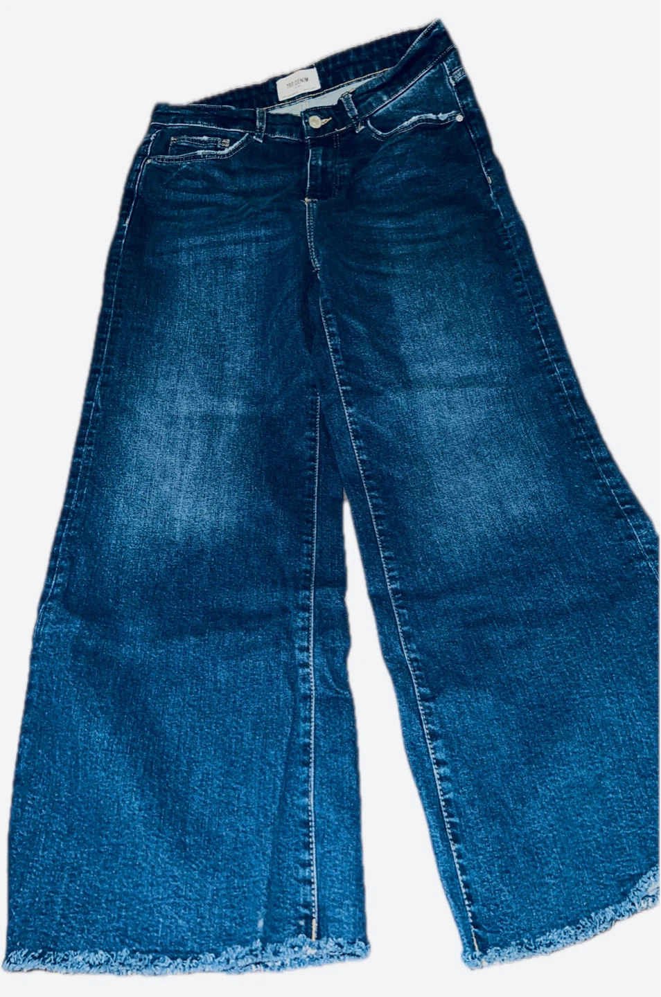 Blue Denim Wide Leg Jeans - Brand New Never Worn