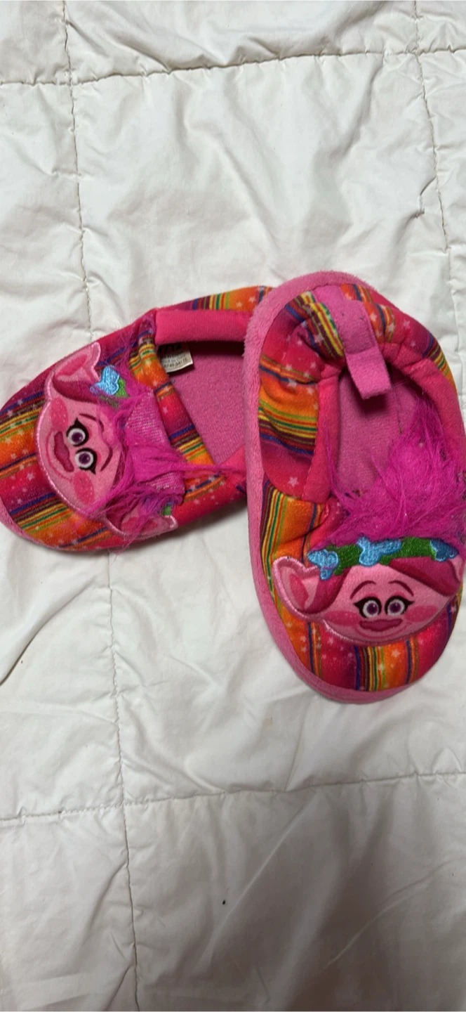 Trolls Pink Character Slippers