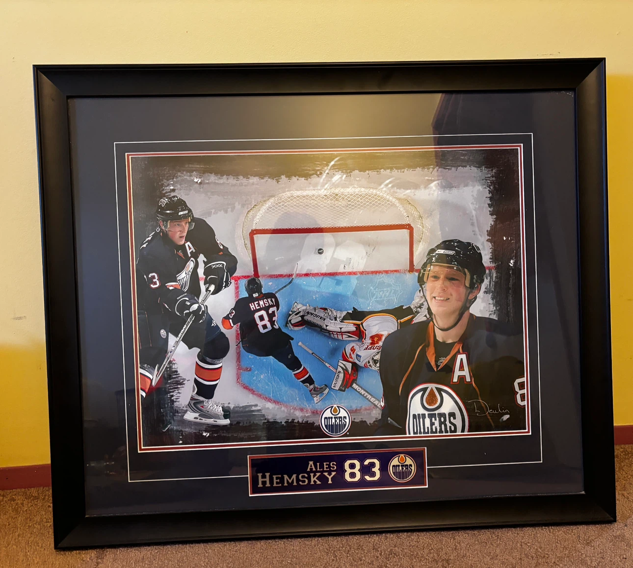 Ales Hemsky Edmonton Oilers Framed Photo