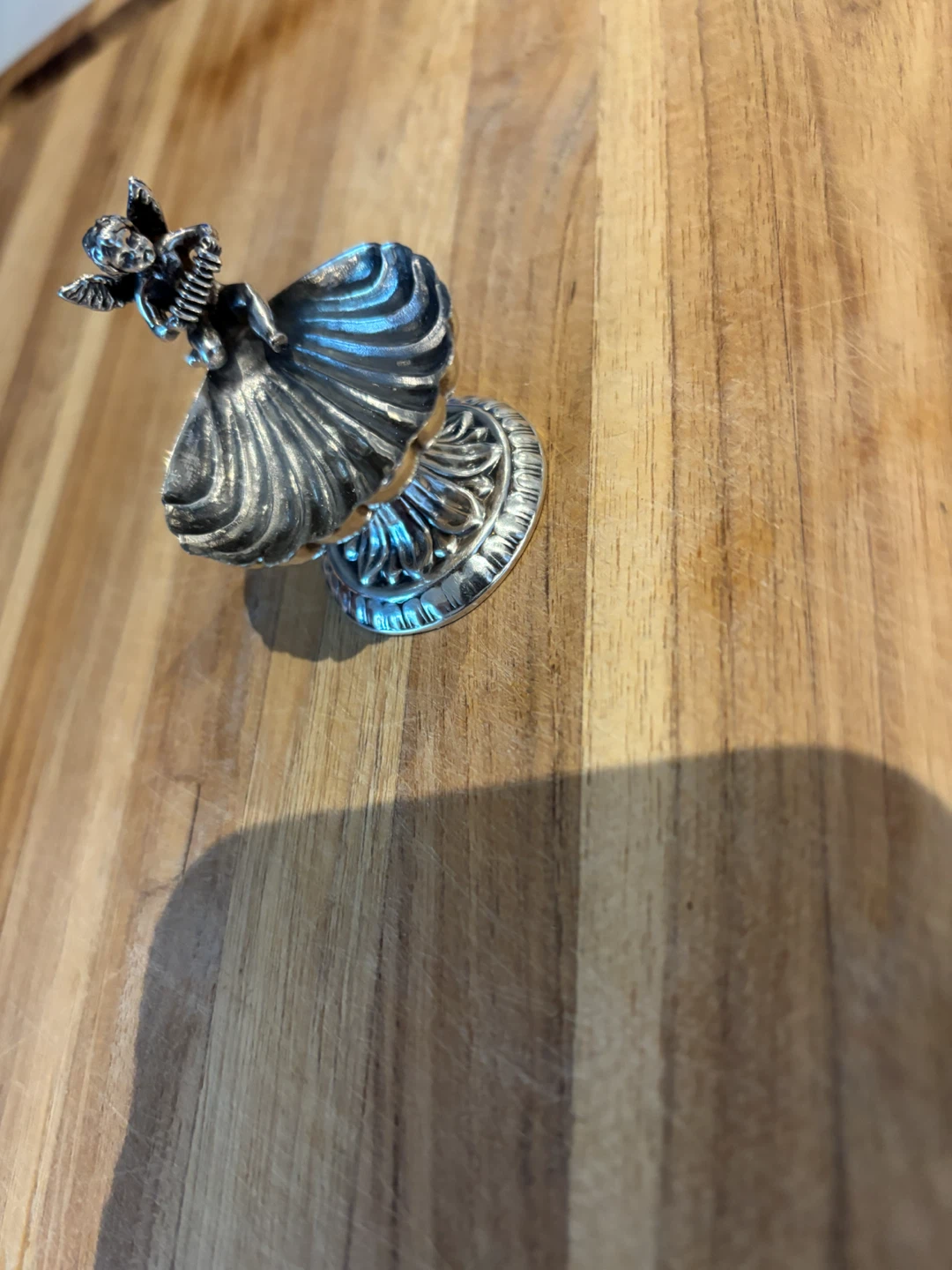 Pedro Duran Sterling Silver Angel Salt Cellar