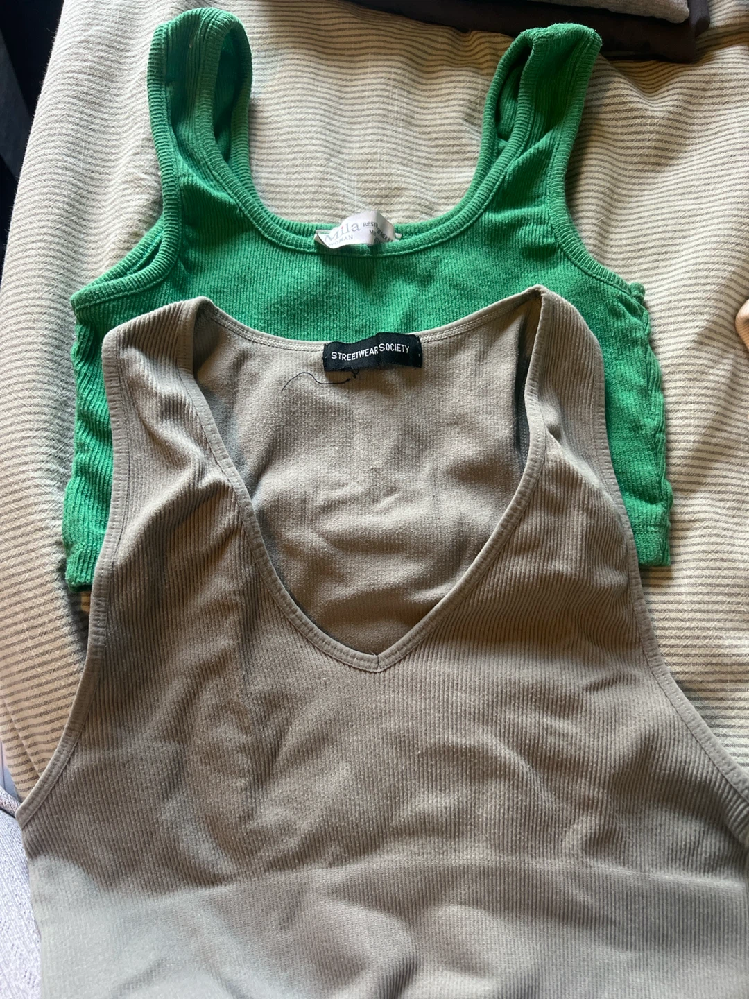 Two Ribbed Tank Tops