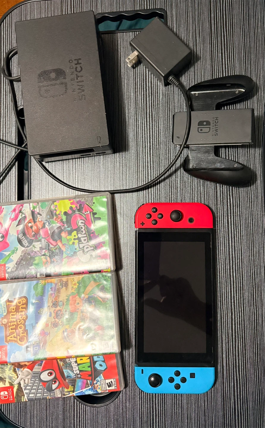 Nintendo Switch Console with Games and Accessories