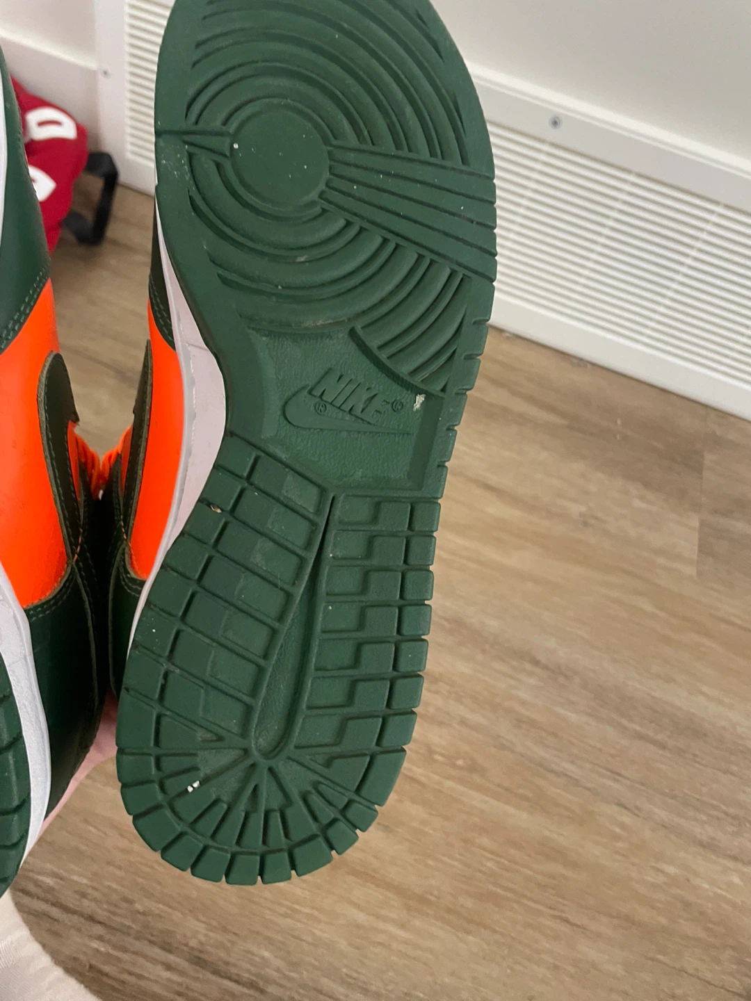 Nike Dunk Low Sneakers Orange and Green - photo 2