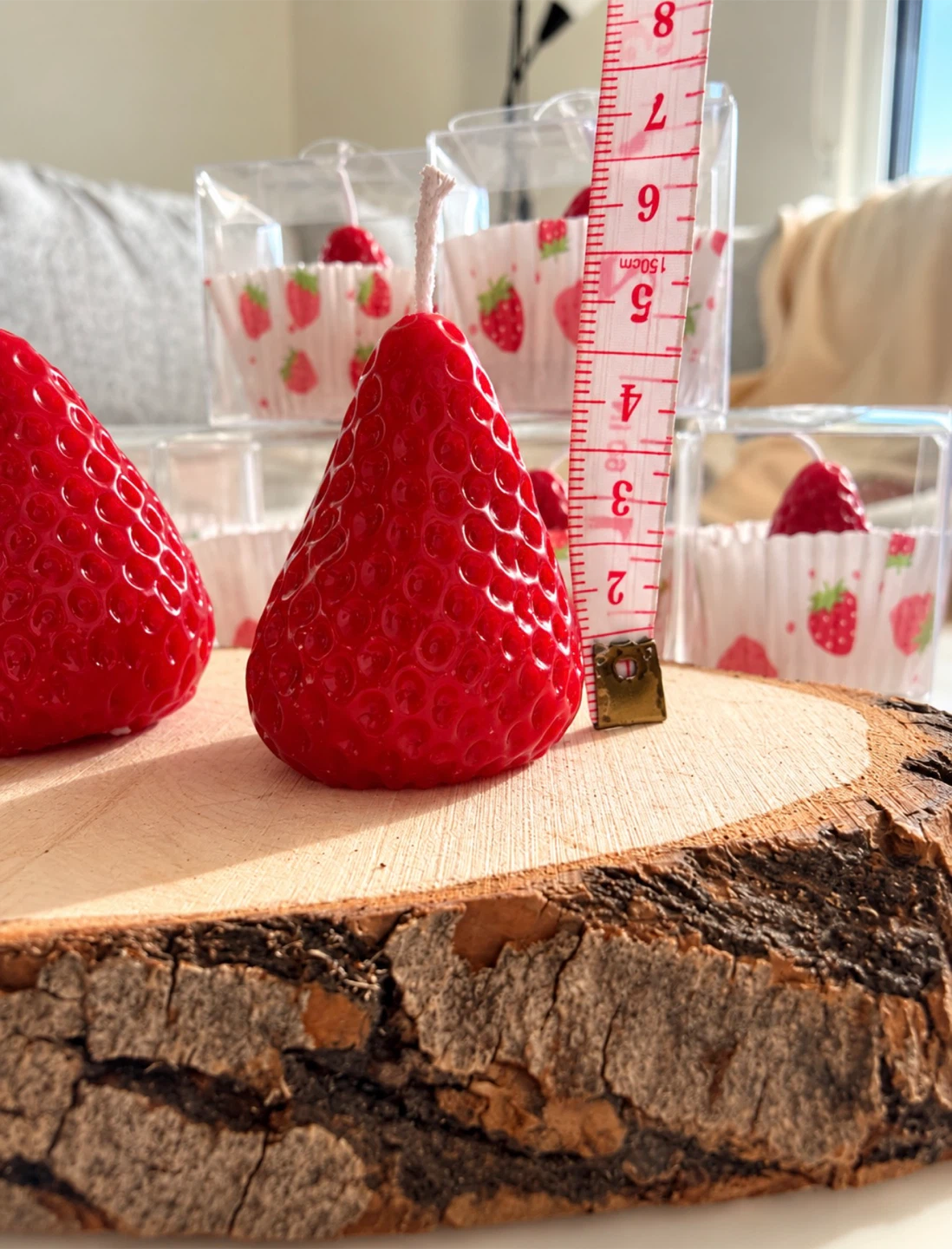 Strawberry Shaped natural soy Candles - photo 4