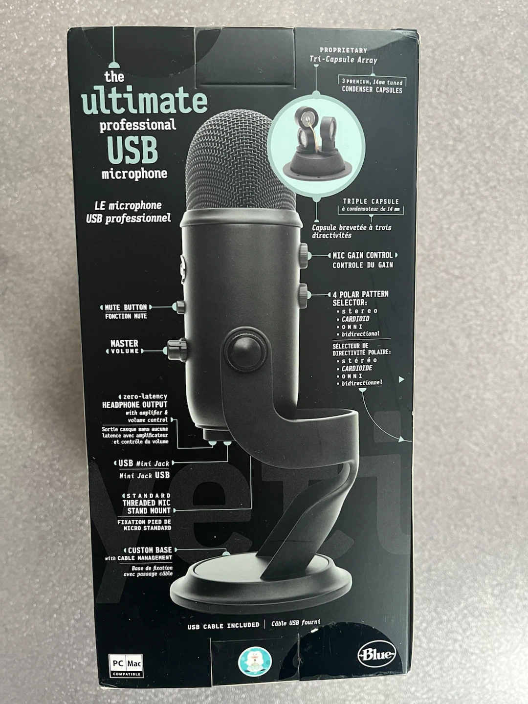 Blue Yeti Blackout USB Microphone - photo 2