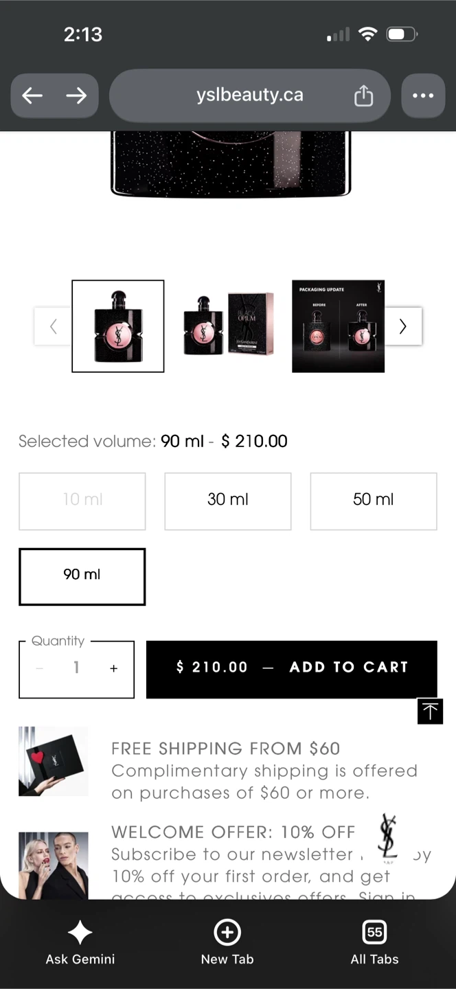 Yves Saint Laurent Black Opium EDP 150ml extra large - photo 4