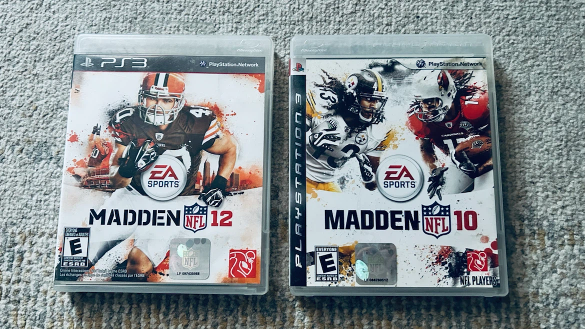 PS3 Madden NFL Football Games Bundle – Madden 10 & 12