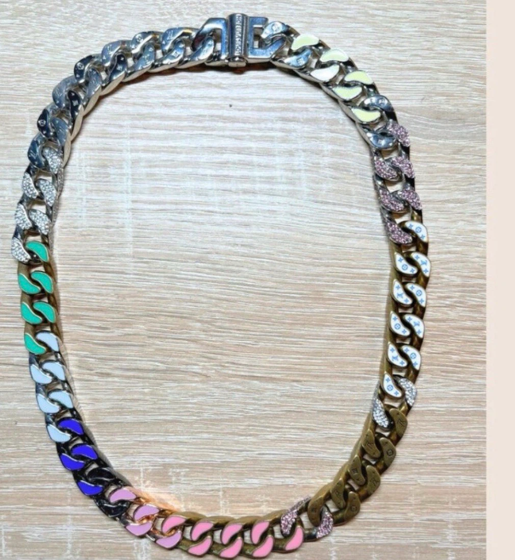 Louis Vuitton MP2586 Necklace Virgil Abloh Chain Links Rare LV - photo 3