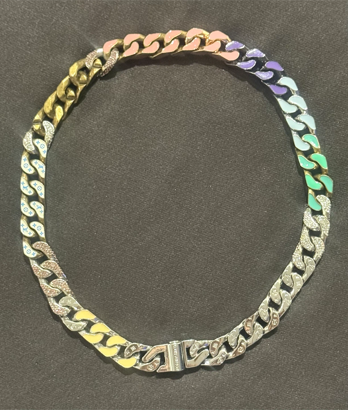 Louis Vuitton MP2586 Necklace Virgil Abloh Chain Links Rare LV - photo 2