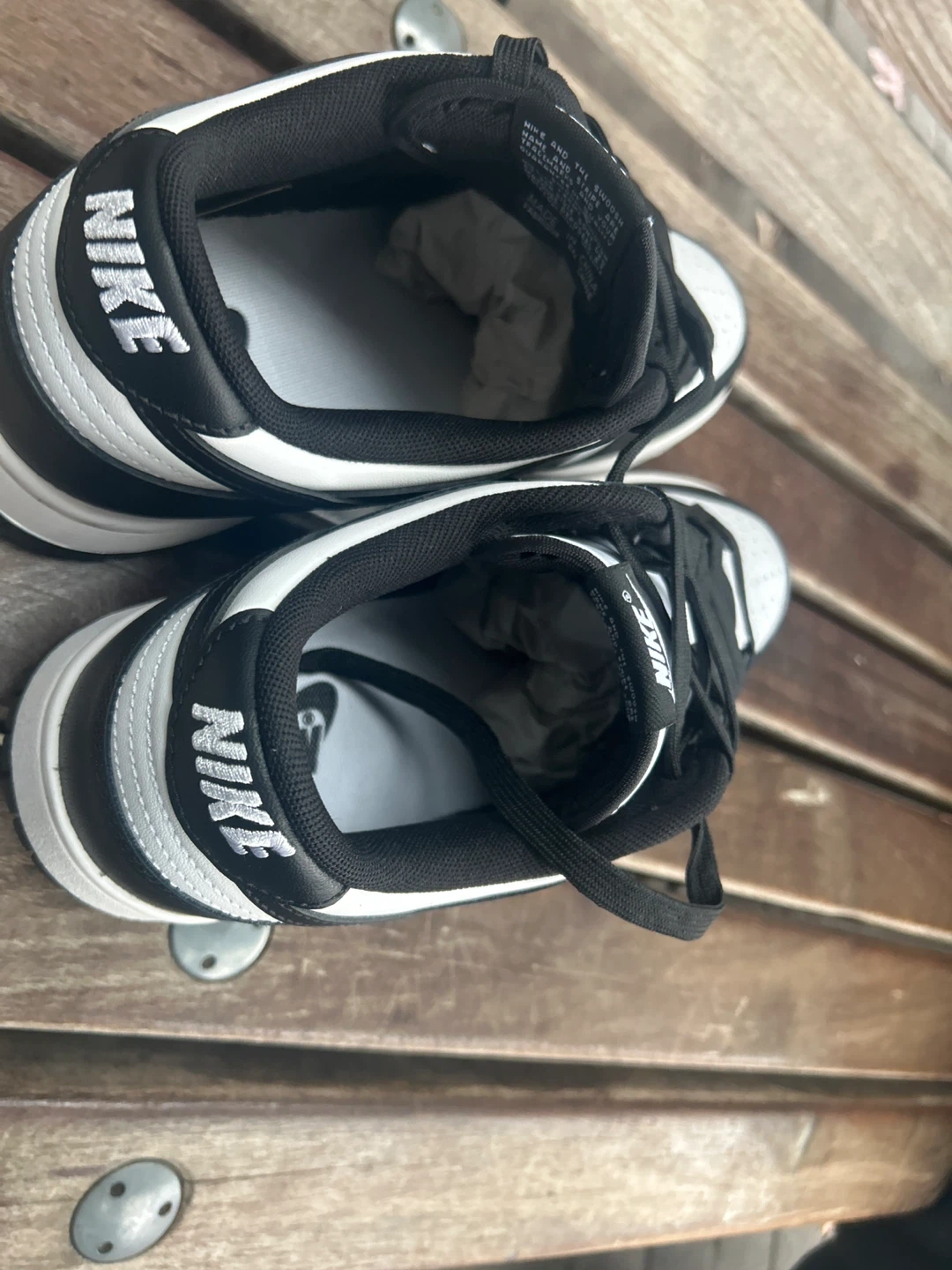 Nike Dunk Low Black and White Sneakers - photo 3