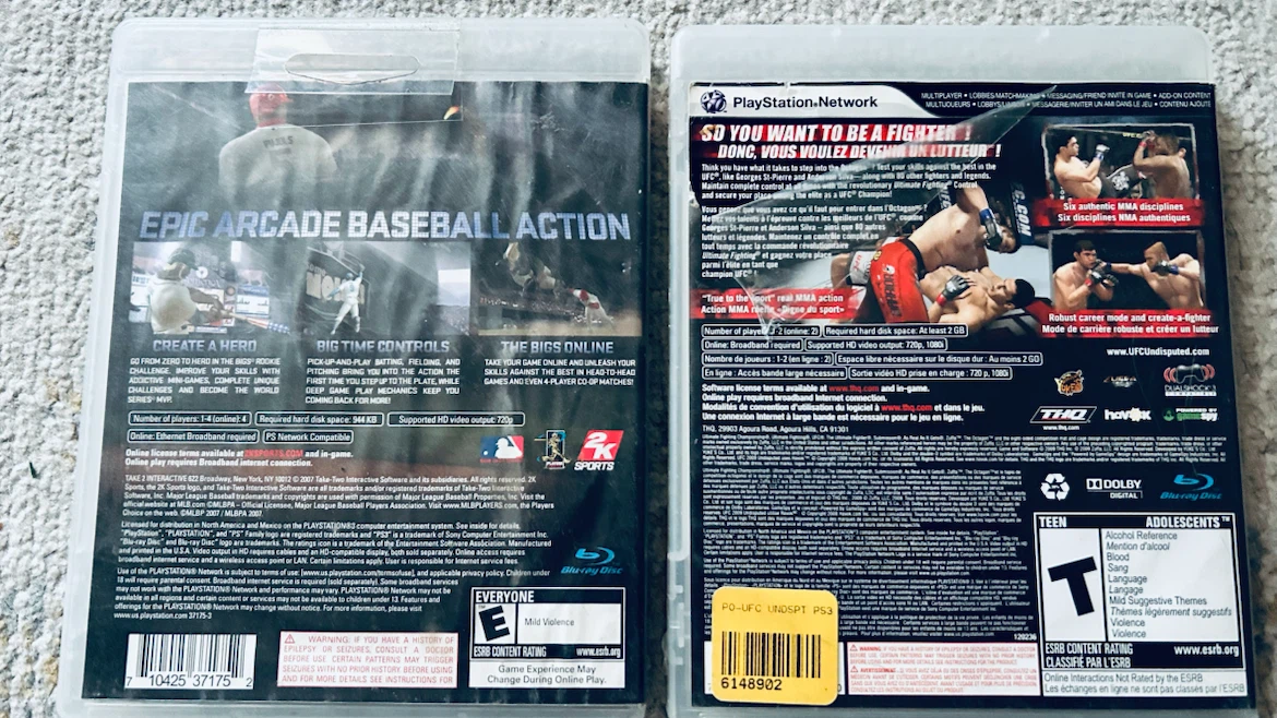 PS3 Sports Games Bundle – The BIGS Baseball & UFC 2009 - photo 2