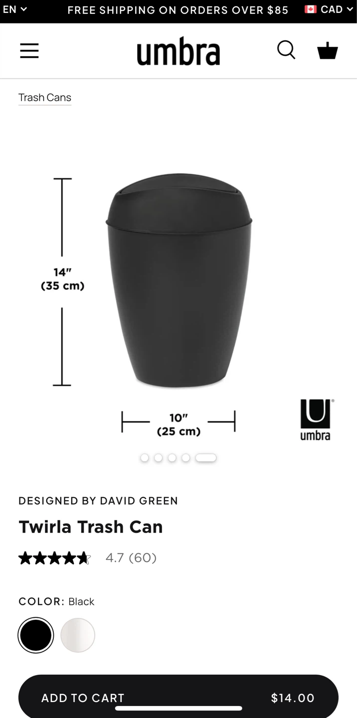 Umbra Trash Can - photo 3