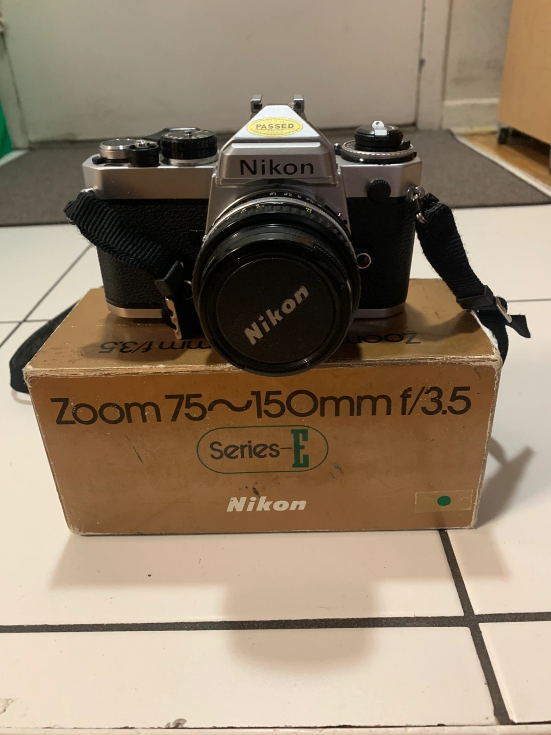 Nikon FE Film Camera with Series E 75-150mm Lens
