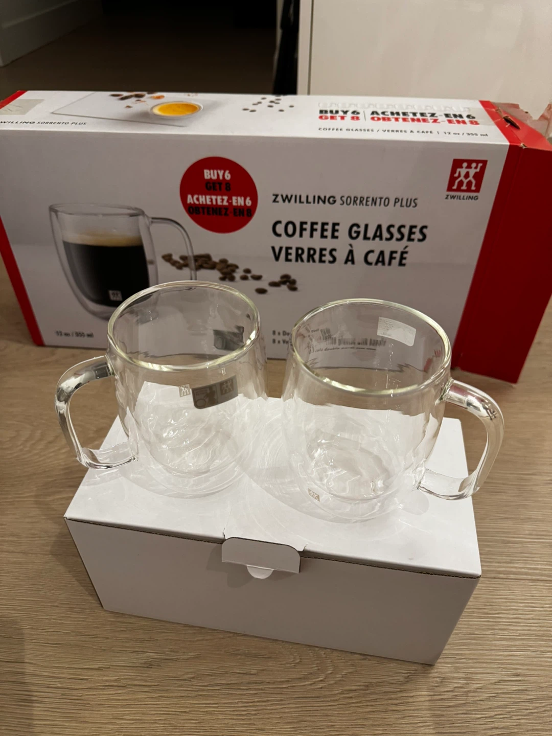 NEW-Zwilling Sorrento Plus Coffee Glasses - 8 Pack - photo 2