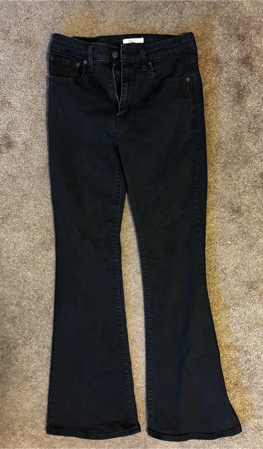 Levi's 726 Flare Jeans Black
