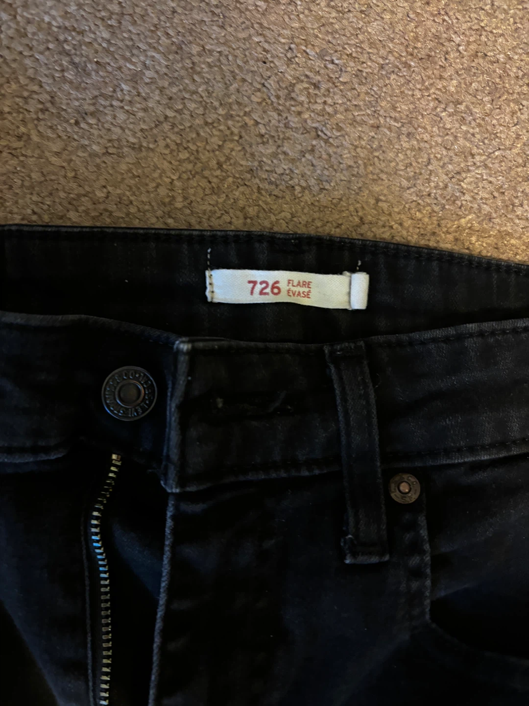 Levi's 726 Flare Jeans Black - photo 2